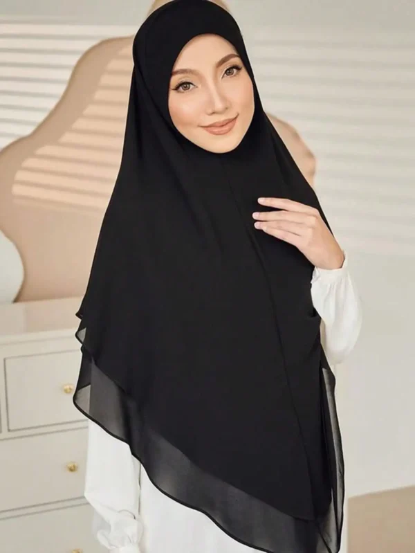 جاهز للارتداء حجاب فوري للنساء المسلمات بغطاء كامل لغطاء الرأس