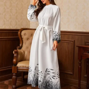 عيد رمضان عباية إسلامية فستان دبي قفطان إسلام فستان طويل عبايات باكستان رداء نسائي Musulmane Vestidos قفطان 2024
