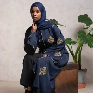 عباية إسلامية مفتوحة مطرزة للنساء المسلمات دبي تركيا قفطان فساتين صوفية للنساء رداء كاجوال قفطان نسائي