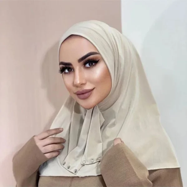 الكلاسيكية الإسلام المرأة جاهزة لارتداء المفاجئة السحابة الحجاب للمرأة غطاء كامل أشرطة رأس وشاح عمامة قبعات Turbante Mujer - Image 3