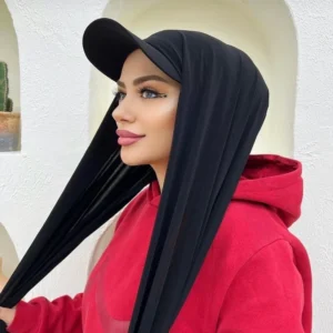 جديد لحظة الحجاب الشيفون الحجاب قبعة للنساء بونيه الفوال مسلم وشاح الموضة التفاف قبعات البيسبول باندانا الحجاب بونيه عمامة