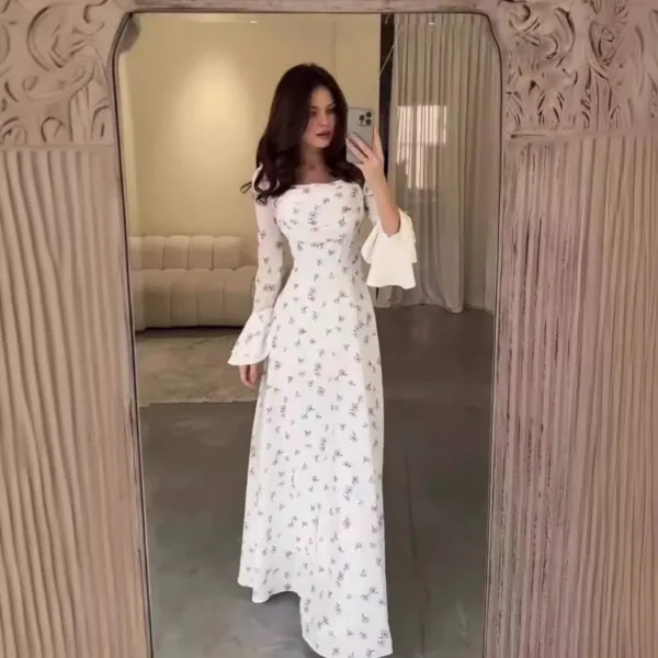 عباية بطبعة زهور للنساء ، عيد ، فساتين إسلامية ، قلابية ، رداء طويل ، رمضان ، مغربي ، دبي قفطان ، عربي ، حفلة إسلامية ، عبايات